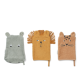 Liewood Sylvester Washcloth 3-Pack - safari mix