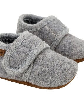 En Fant Wollen baby sloffen - 1230 Grey Melange En Fant Wollen baby sloffen - 1230 Grey Melange
