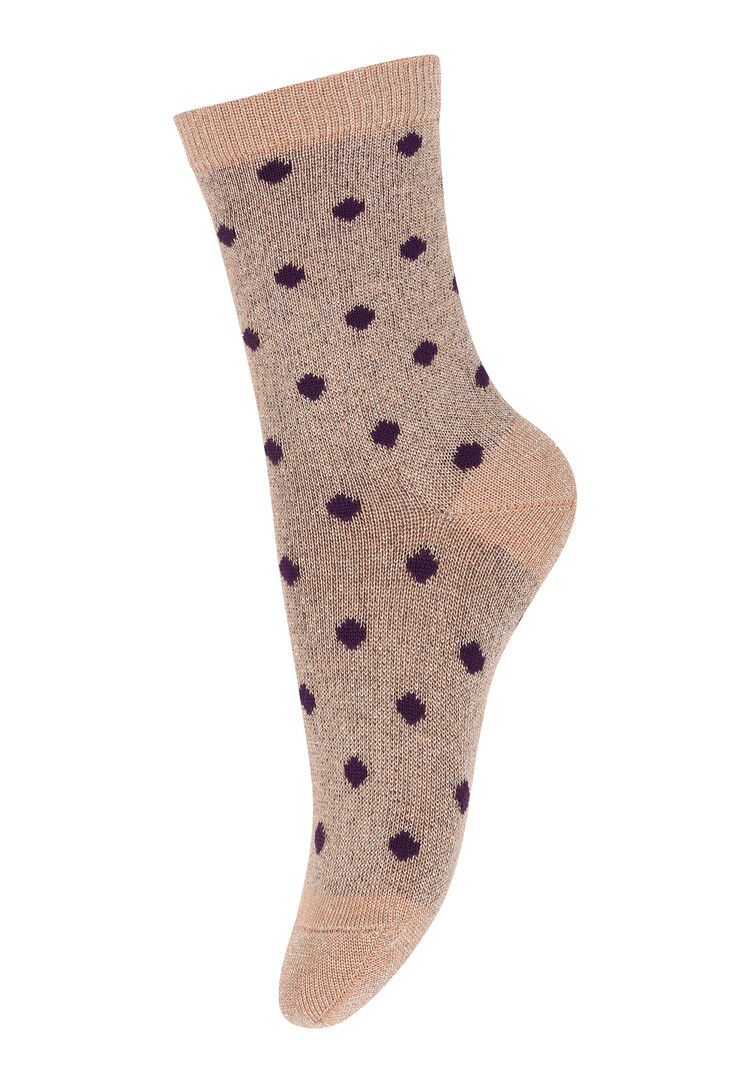 MP Denmark 10 79265 2199 Irma glitter socks Maple Sugar