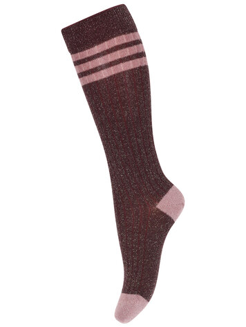 MP Denmark 10 89018 36 Merle glitter knee socks Grape Skin