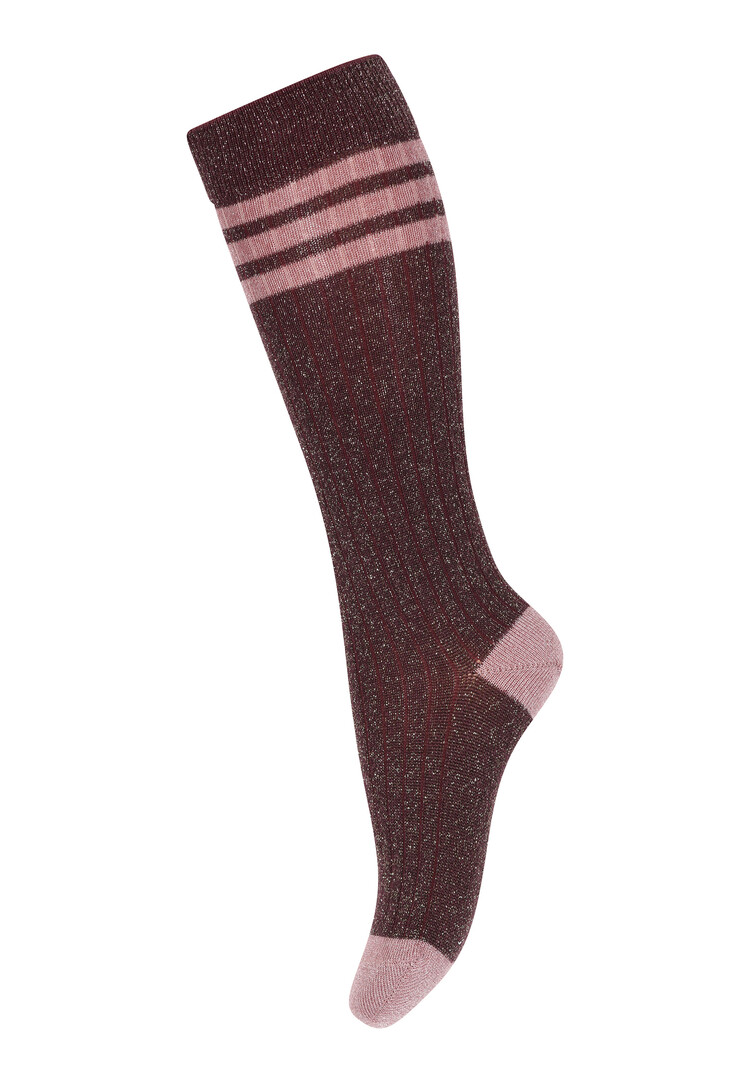 MP Denmark 10 89018 36 Merle glitter knee socks Grape Skin