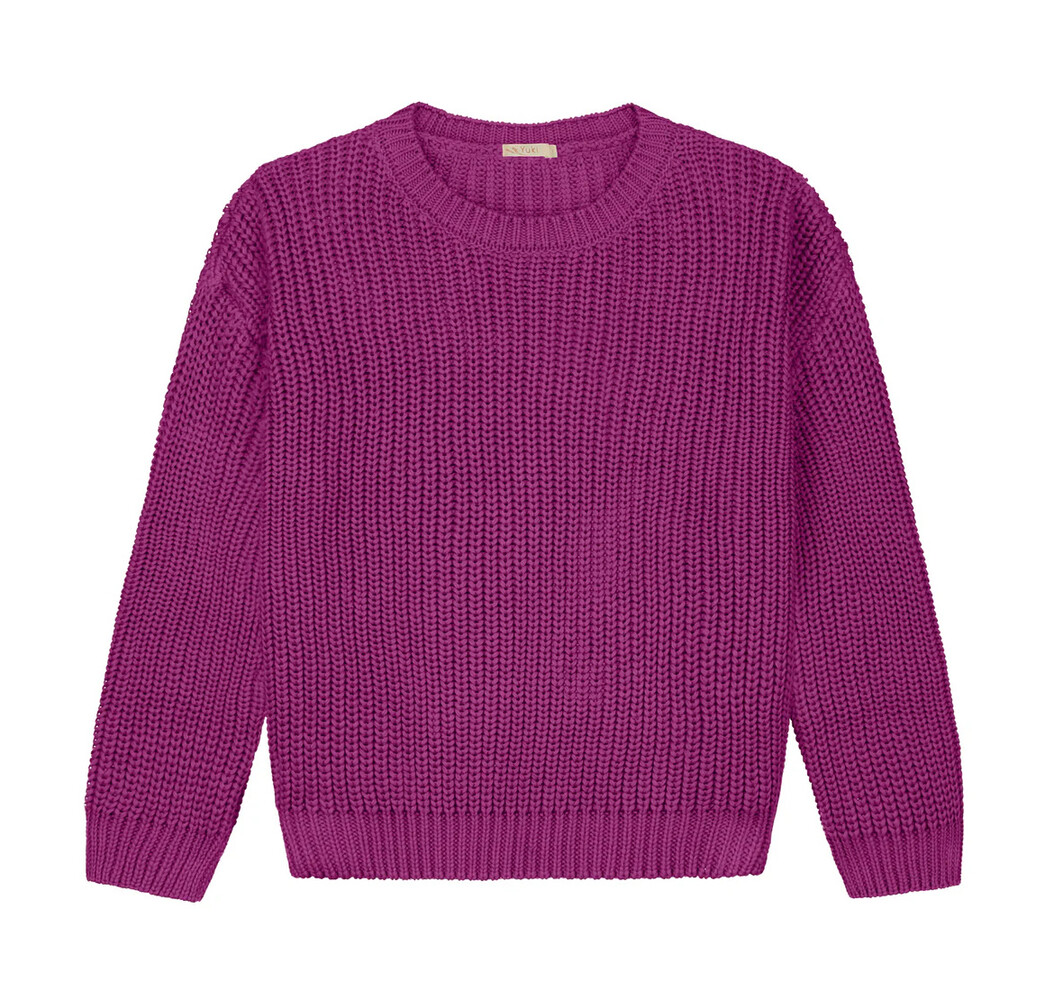 Yuki Kidswear Chunky knitted WOMEN'S sweater - dahlia Yuki Kidswear Chunky knitted WOMEN'S sweater - dahlia