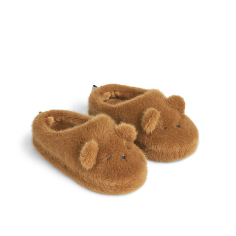 Liewood Aviaja bear slippers 3050 golden caramel Liewood Aviaja bear slippers 3050 golden caramel