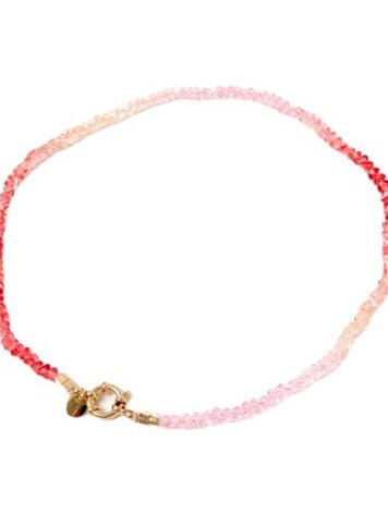 Love Issue Ketting color tri rood / roze