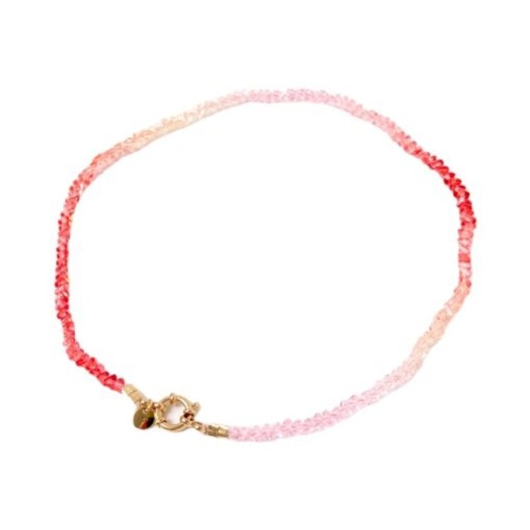 Love Issue Ketting color tri rood / roze