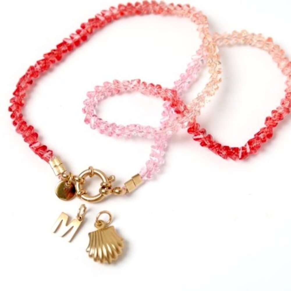 Love Issue Ketting color tri rood / roze Love Issue Ketting color tri rood / roze