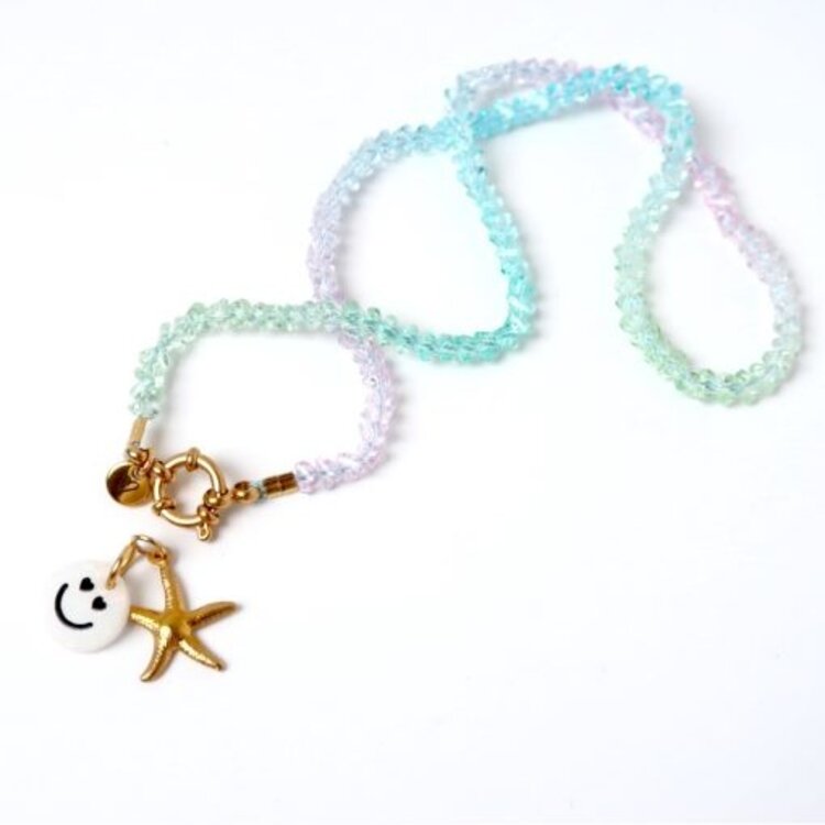 Love Issue Ketting color tri blauw / lila