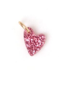 Love Issue Bedel hart glitter roze