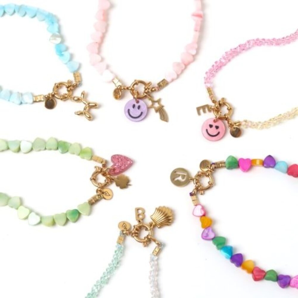 Love Issue Bedel hart glitter goud Love Issue Bedel hart glitter goud