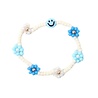 Love Issue Armband daisy smiley baby blue / ivory blue Love Issue Armband daisy smiley baby blue / ivory blue