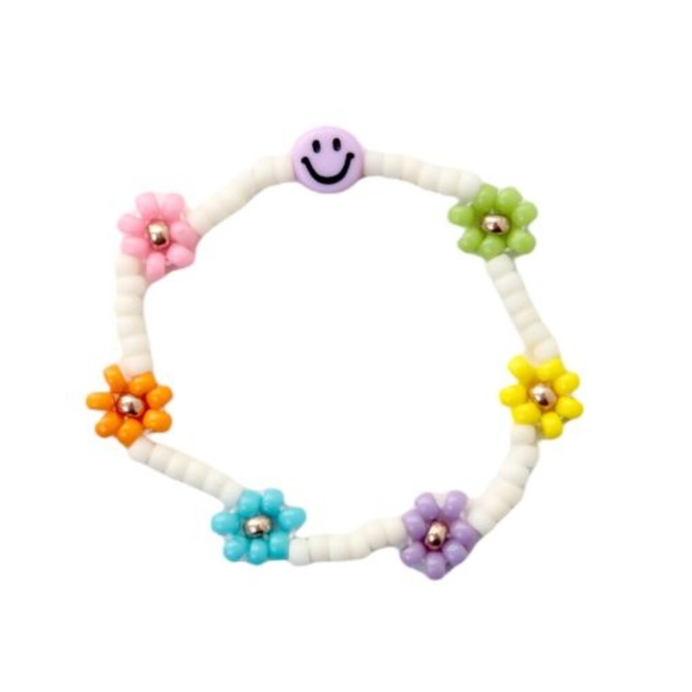 Love Issue Armband daisy smiley multi kleuren