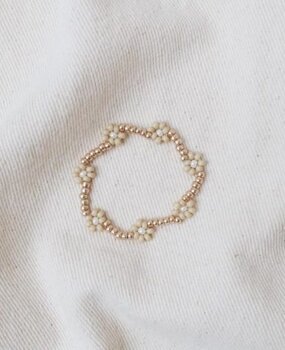 Love Issue Armband daisy goud / beige Love Issue Armband daisy goud / beige