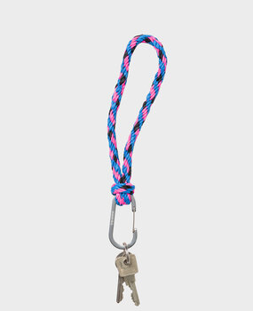 Susan Bijl The New Kumihimo Keychain Blueback & Fluo Pink