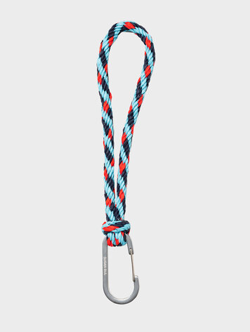 Susan Bijl The New Kumihimo Keychain Key Blue & Red Alert