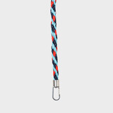 Susan Bijl The New Kumihimo Strap Key Blue & Red Alert Short