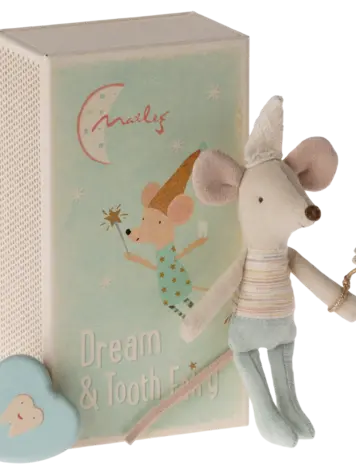 Maileg Tooth fairy mouse, Little brother in matchbox