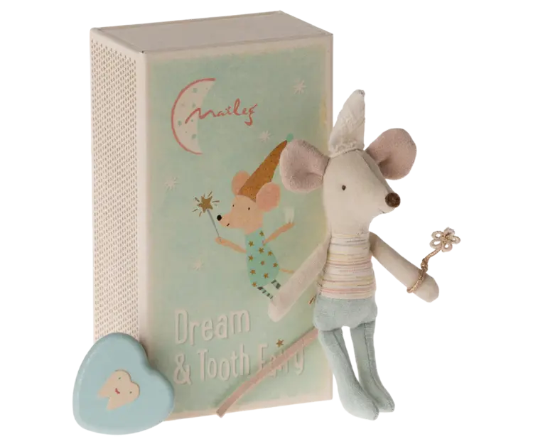 Maileg Tooth fairy mouse, Little brother in matchbox