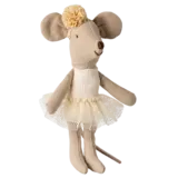 Maileg Ballerina mouse, Little sister - off white