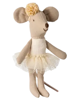 Maileg Ballerina mouse, Little sister - off white Maileg Ballerina mouse, Little sister - off white