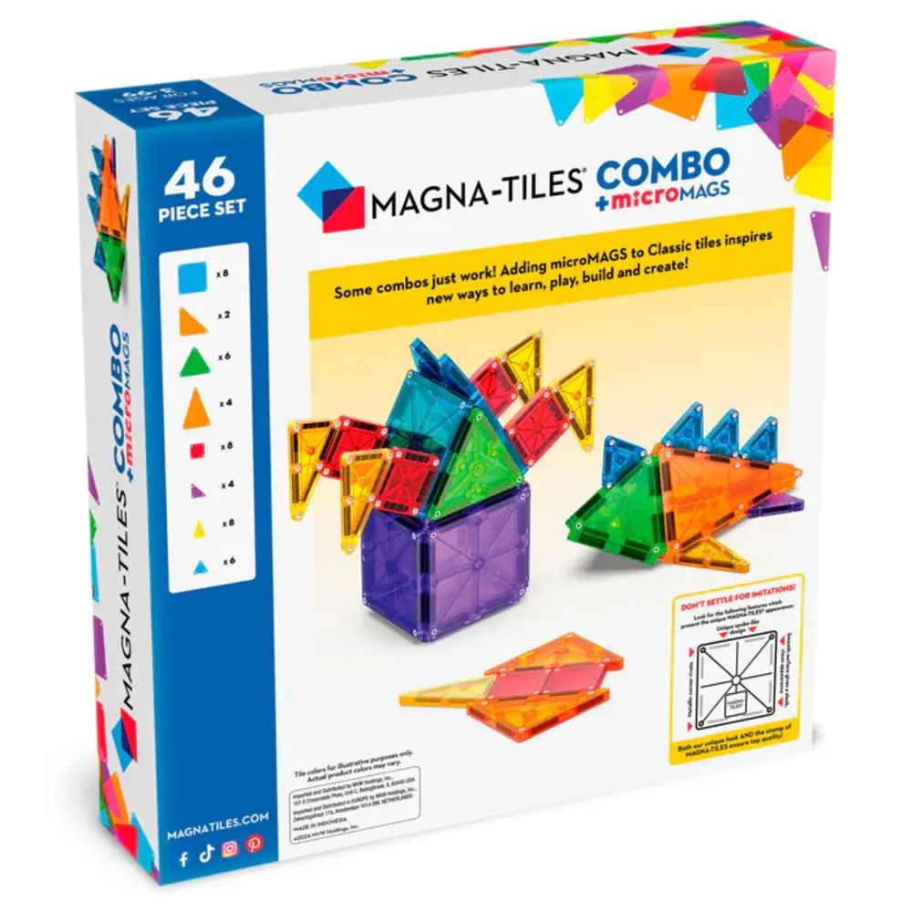 Magna Tiles Combo 46 stuks Magna Tiles Combo 46 stuks