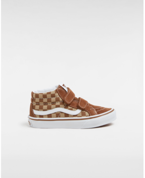 Vans Sk8 Mid Reissue V Neutral Checkerboard Brow Vans Sk8 Mid Reissue V Neutral Checkerboard Brow