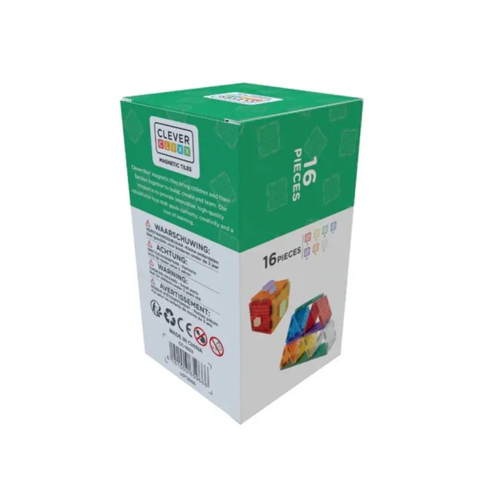 Cleverclixx Brick tiles pack intense 16 stuks