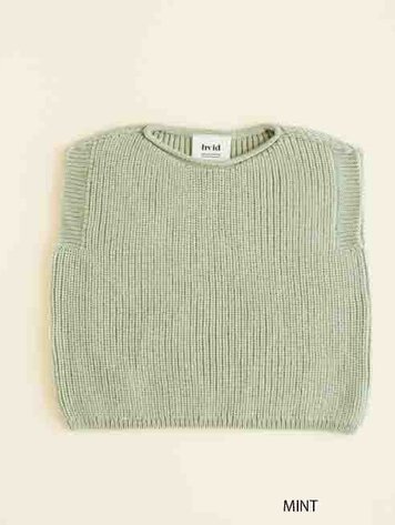 Hvid Harvey vest Mint merinowol