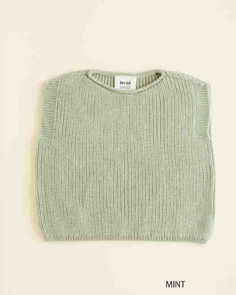 Hvid Harvey vest Mint merinowol