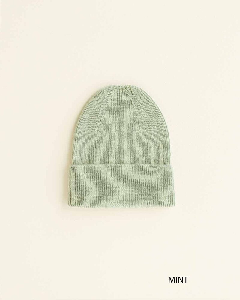 Hvid Babymuts beanie Fonzie NEWBORN Mint Hvid Babymuts beanie Fonzie NEWBORN Mint