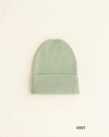 Hvid Babymuts beanie Fonzie NEWBORN Mint Hvid Babymuts beanie Fonzie NEWBORN Mint