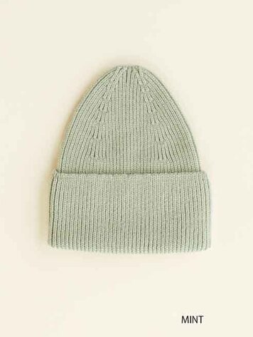 Hvid Beanie Fonzie KIDS - Mint