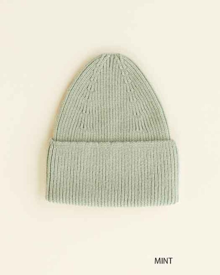 Hvid Beanie Fonzie KIDS - Mint - muts