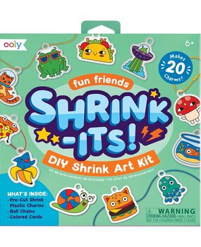 Ooly Ooly - Shrink-Its! D.I.Y. Shrink Art Kit - Fun Friends