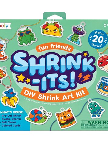 Ooly Ooly - Shrink-Its! D.I.Y. Shrink Art Kit - Fun Friends