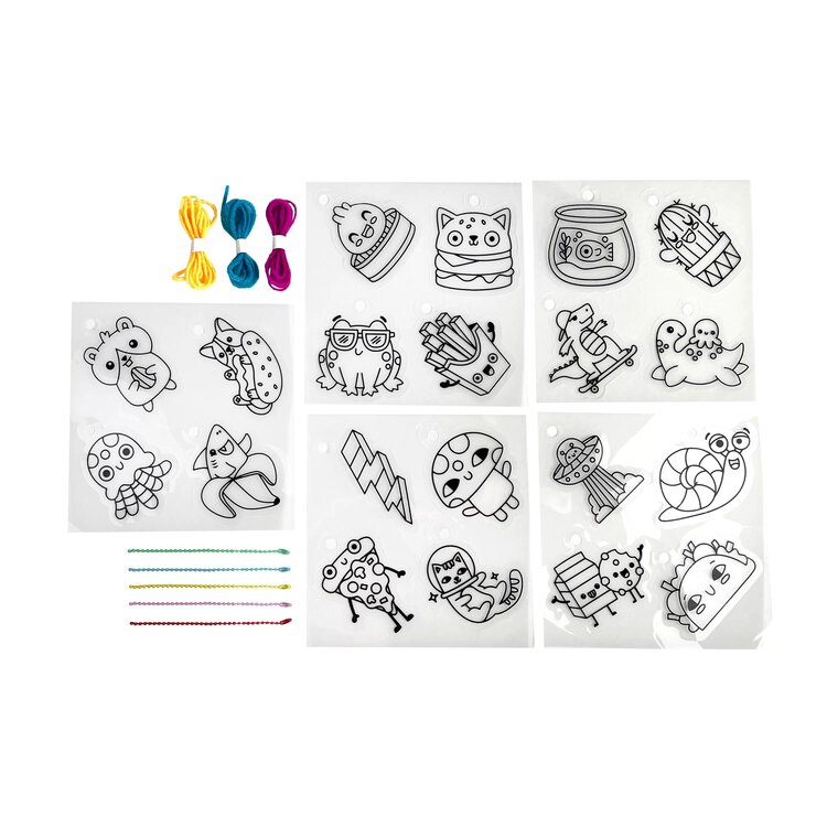 Ooly Ooly - Shrink-Its! D.I.Y. Shrink Art Kit - Fun Friends