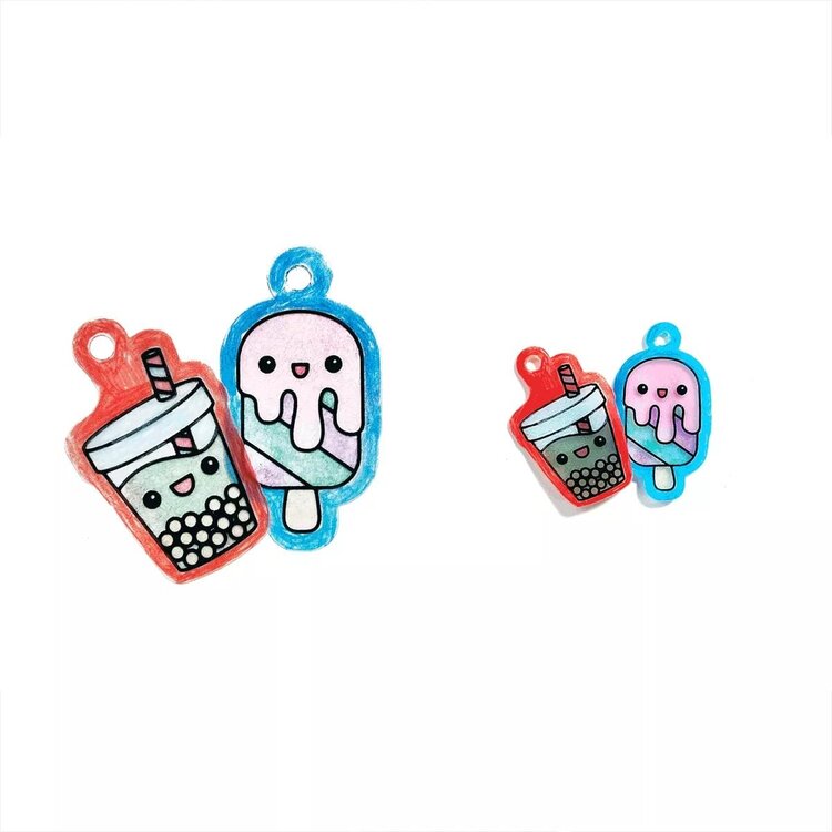 Ooly Ooly - Shrink-Its! D.I.Y. Shrink Art Kit - Fun Friends
