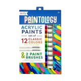 Ooly Ooly - Paintology Acrylic Paints + 2 Brushes - Classic Colors