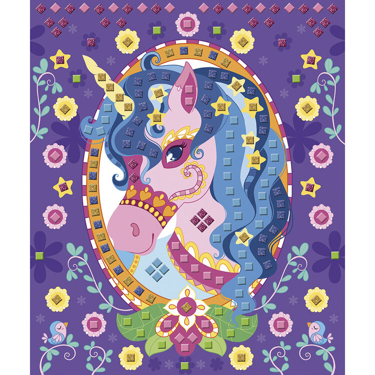 Janod Janod Atelier - Mozaiek foamstickers paarden en eenhoorns