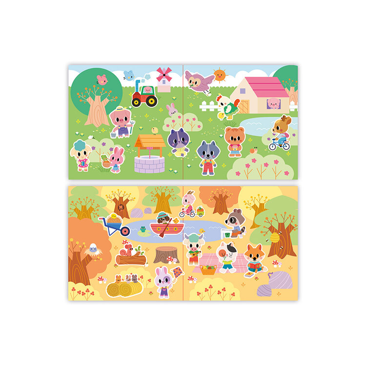Janod Janod Atelier - 2 jaar - Dikke herkleefbare stickers