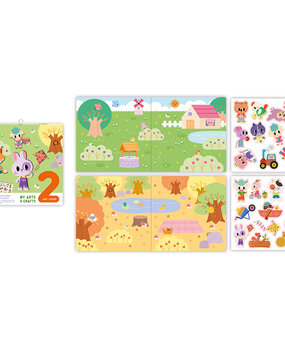 Janod Janod Atelier - 2 jaar - Dikke herkleefbare stickers