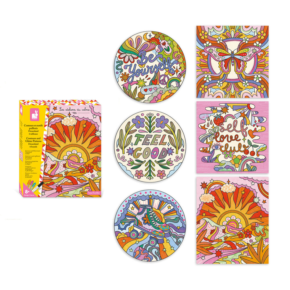 Janod Janod Atelier - Countouren en Glittermotieven Droomland