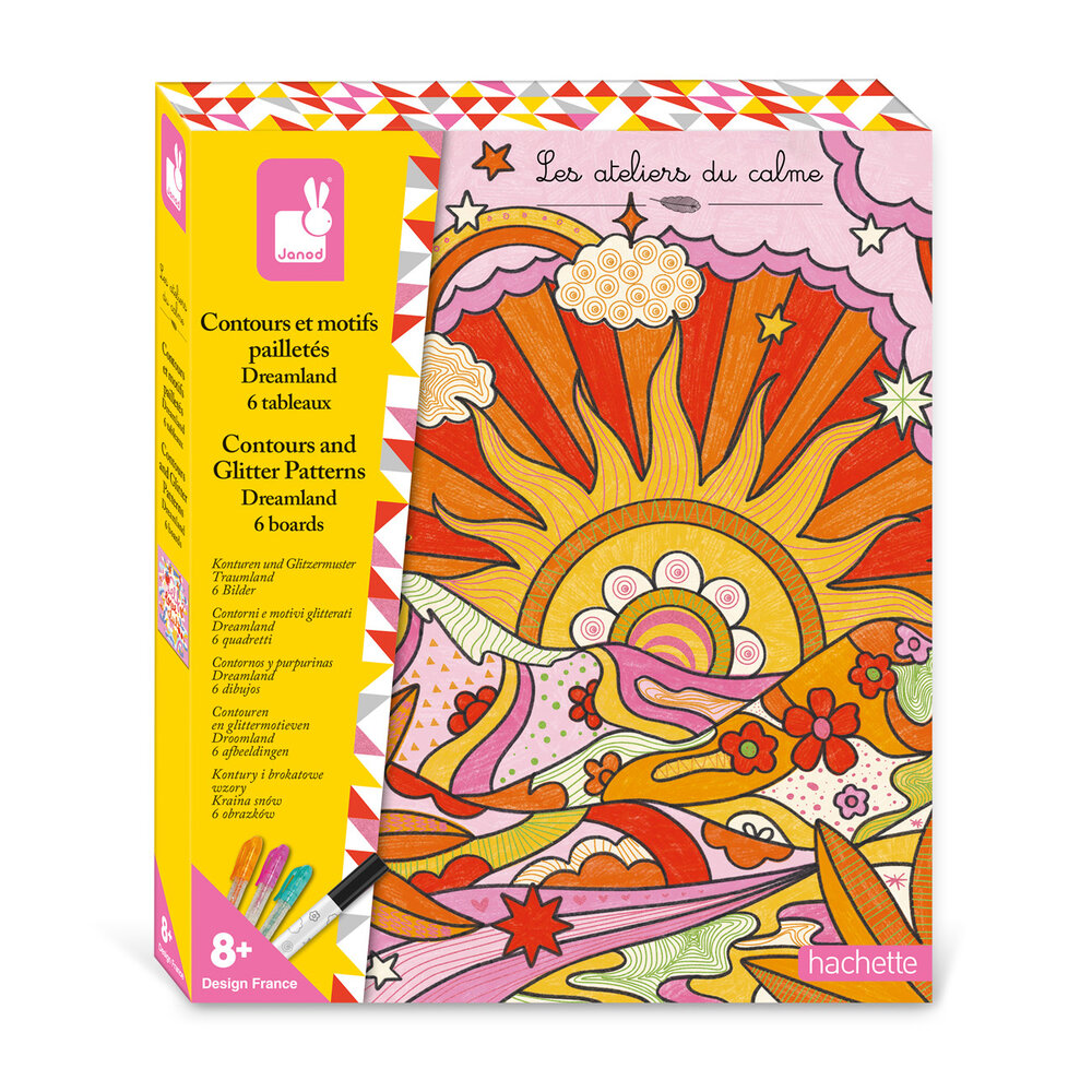 Janod Janod Atelier - Countouren en Glittermotieven Droomland