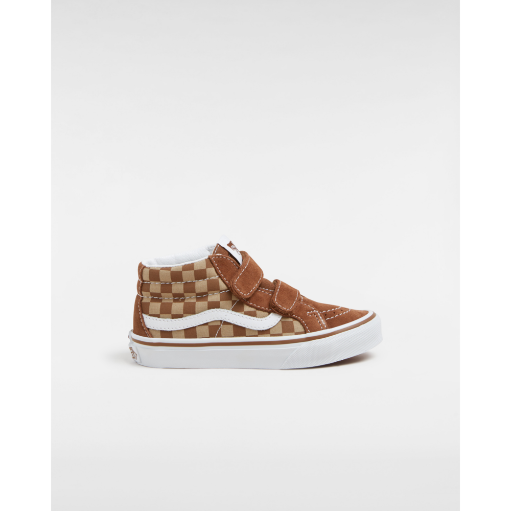 Vans SK8-Mid Reissue V Neutral Checkerboard Brow Vans SK8-Mid Reissue V Neutral Checkerboard Brow