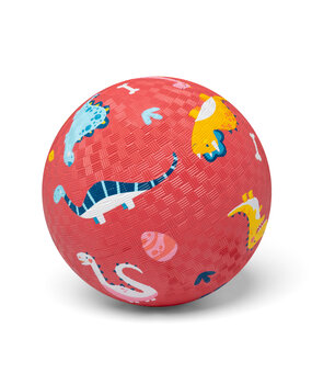 Little L Rubber bal groot 18cm - dinosaurus
