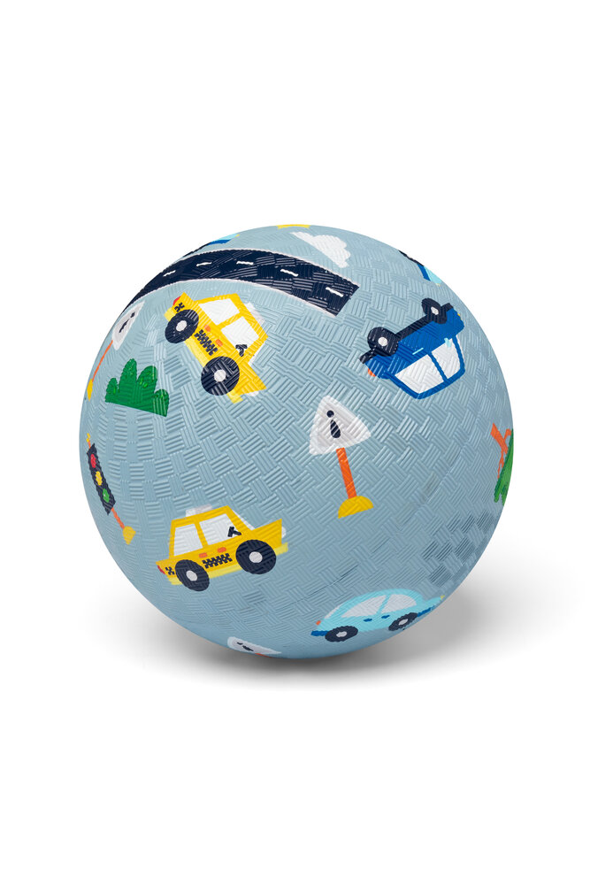 Little L Rubber bal groot 18cm - auto Little L Rubber bal groot 18cm - auto