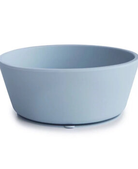 Mushie Siliconen kom met zuignap - powder blue Mushie Siliconen kom met zuignap - powder blue