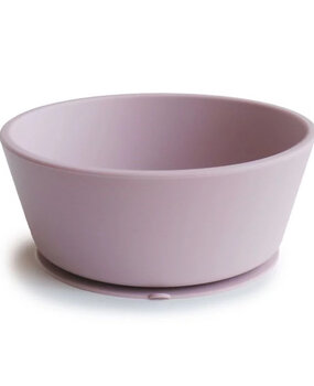 Mushie Siliconen kom met zuignap - soft lilac Mushie Siliconen kom met zuignap - soft lilac