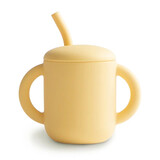 Mushie Training cup + straw - pale daffodil Mushie Training cup + straw - pale daffodil