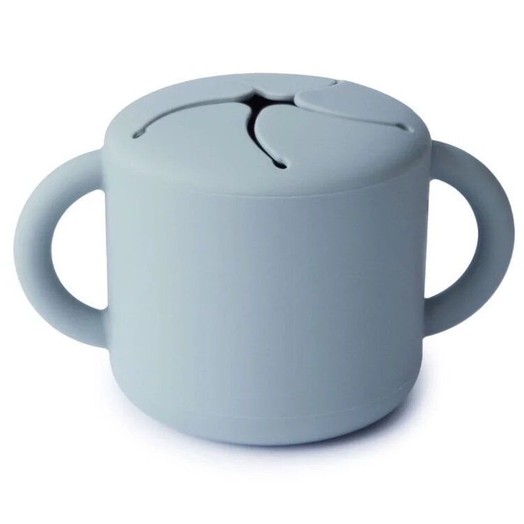 Mushie Snack cup - powder blue