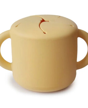 Mushie Snack cup - pale daffodil Mushie Snack cup - pale daffodil